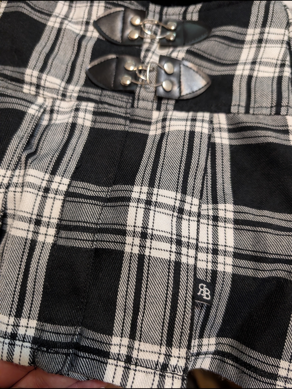 Y2K Royal Bones by Daang Goodman (Tripp NYC) pleated mini skirt Alt Mall Goth